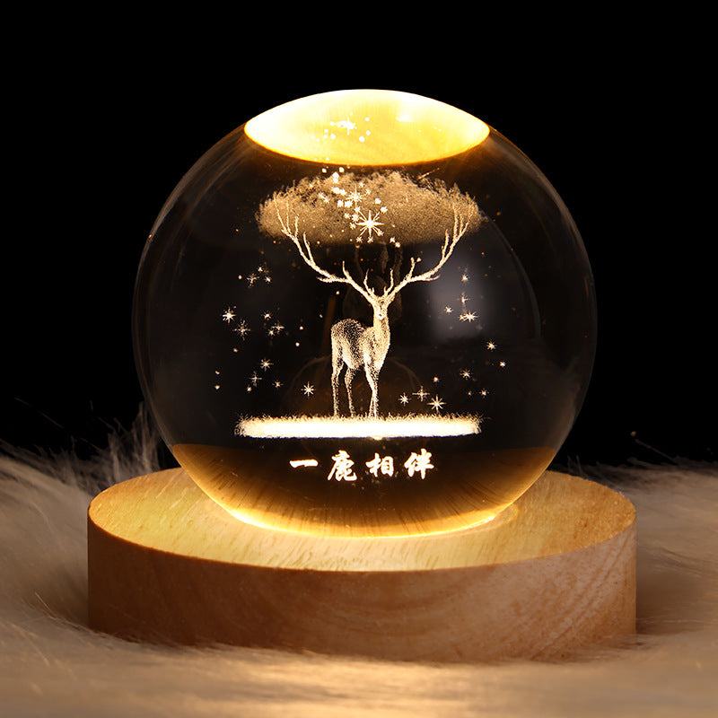 Moon Crystal Ball Night Lamp