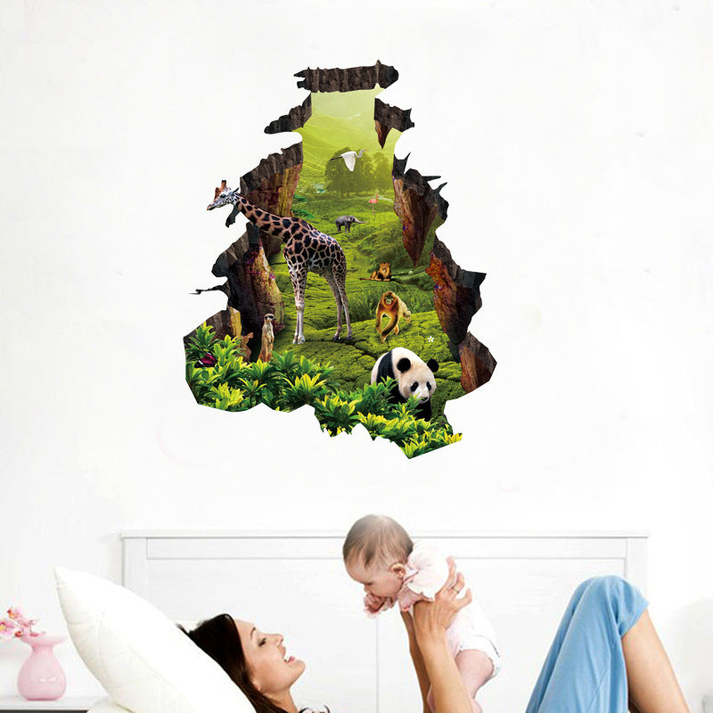 Space Planet Wall Stickers Bedroom Living Room Ceiling Decoration Stickers 3D Stereo