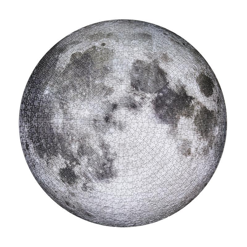 Moon/Earth Jigsaw Puzzle 1000 Pieces Large Round Full Space Adult Challenging and Fun