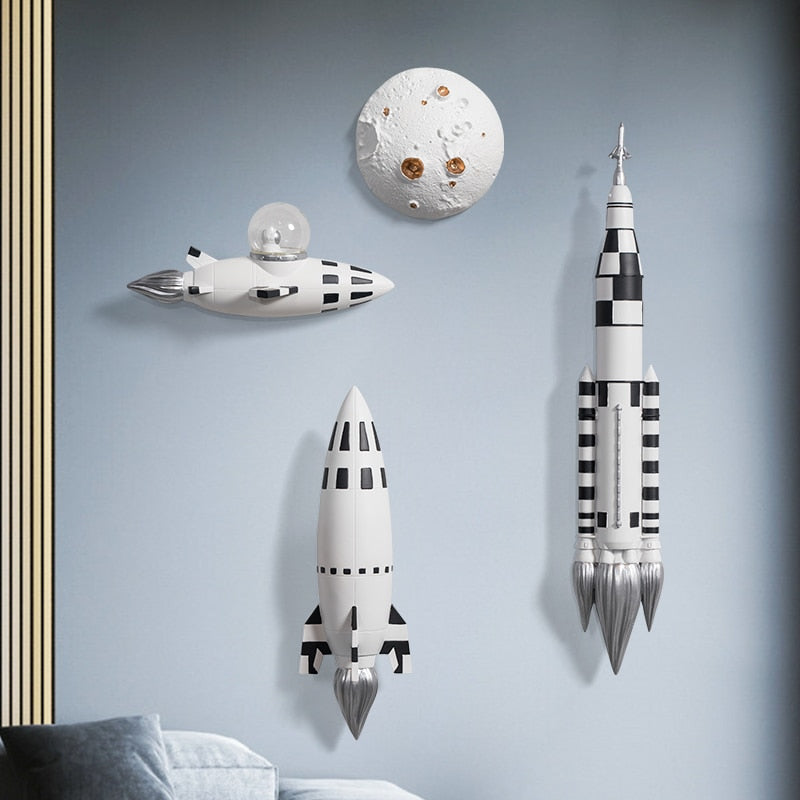 Nordic bedroom astronaut three-dimensional pendant