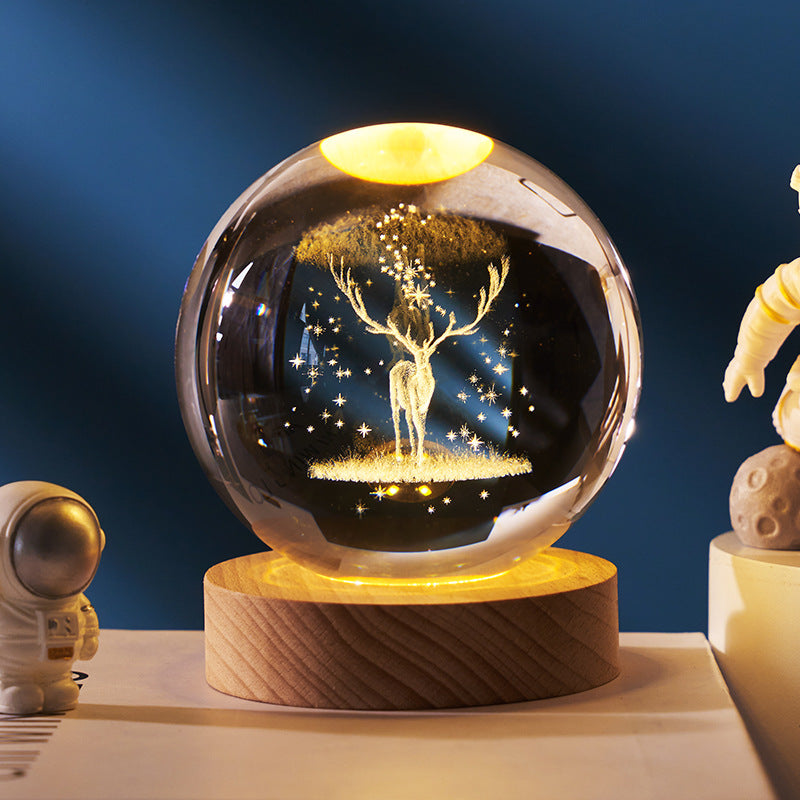 Moon Crystal Ball Night Lamp