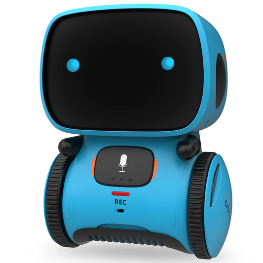 GILOBABY Interactive Smart Robot Toys, Intelligent Robot Toys for Kids, Children Girls & Boys Robotic Toys 3 Years Old Up, Voice Control & Touch Sense, Dance & Sing & Walk, Recorder & Speak Like You