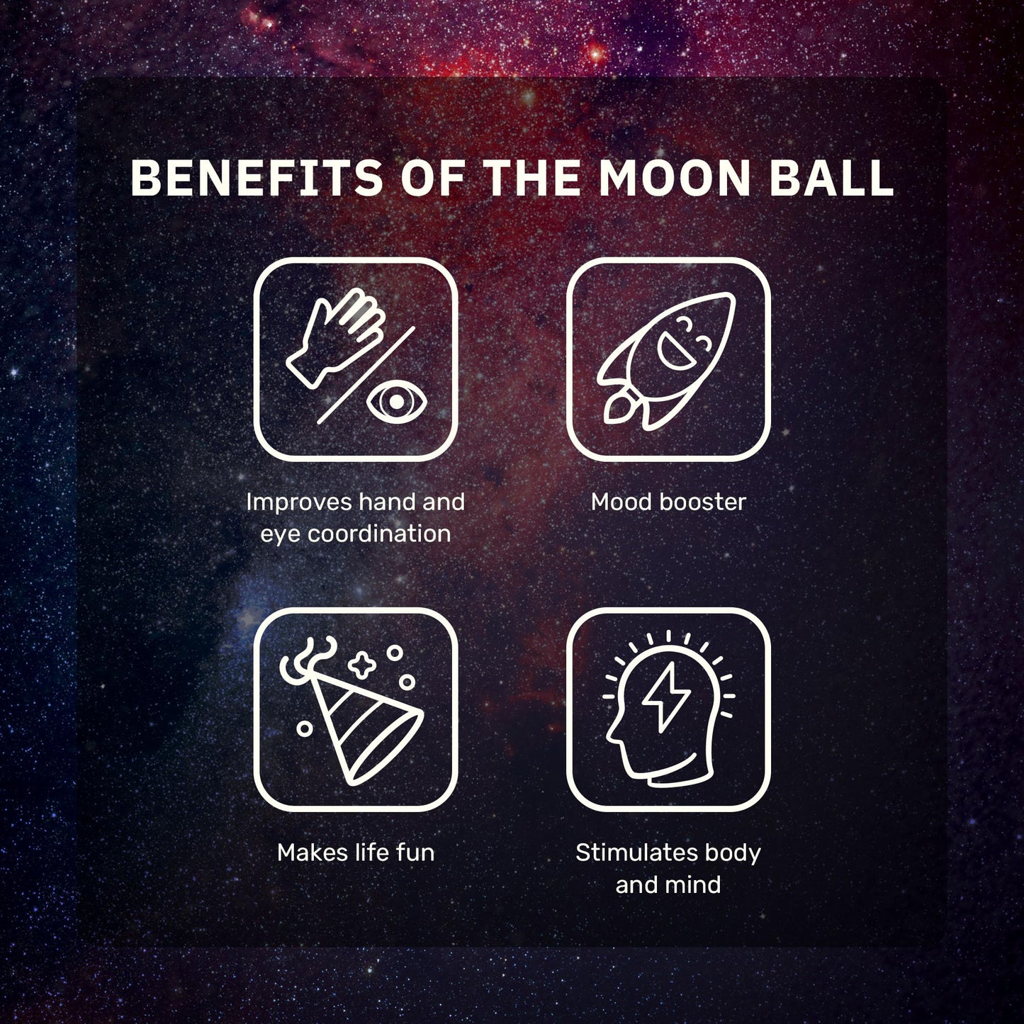 Waboba Highest Super Moon Ball-Bounces Out of This World - Original Patented Design- Craters Make Pop Sounds When It Hits The Ground