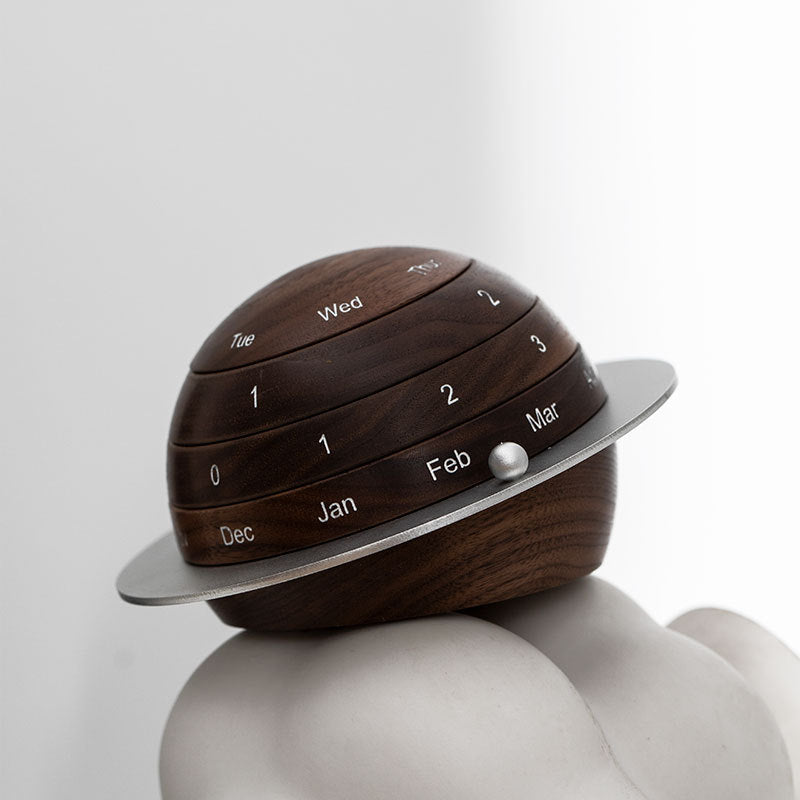 Designer Model Creative Planet Calendar Wooden