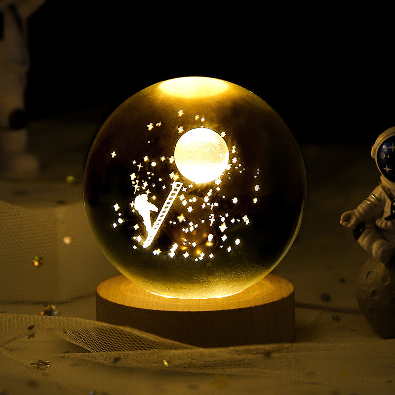 Moon Crystal Ball Night Lamp