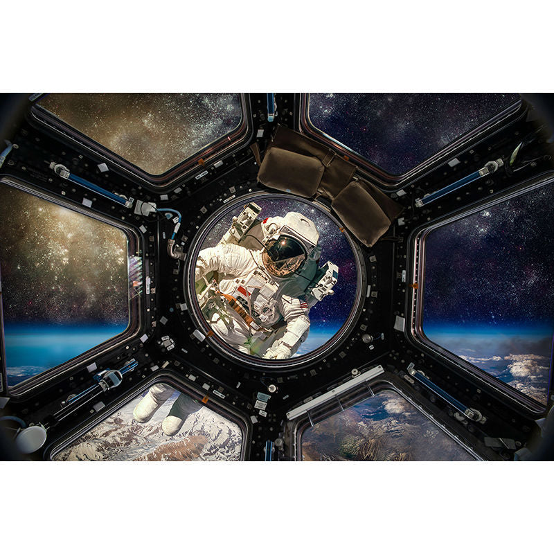 Star Space Capsule Astronaut 3D Stereo Wallpaper