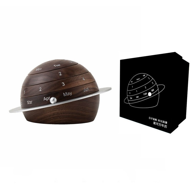 Designer Model Creative Planet Calendar Wooden