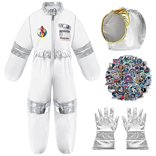 Astronaut Costume - Kids Space Costume with Jumpsuit, Gloves and Helmet