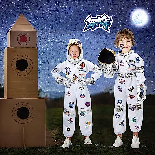 Astronaut Costume - Kids Space Costume with Jumpsuit, Gloves and Helmet