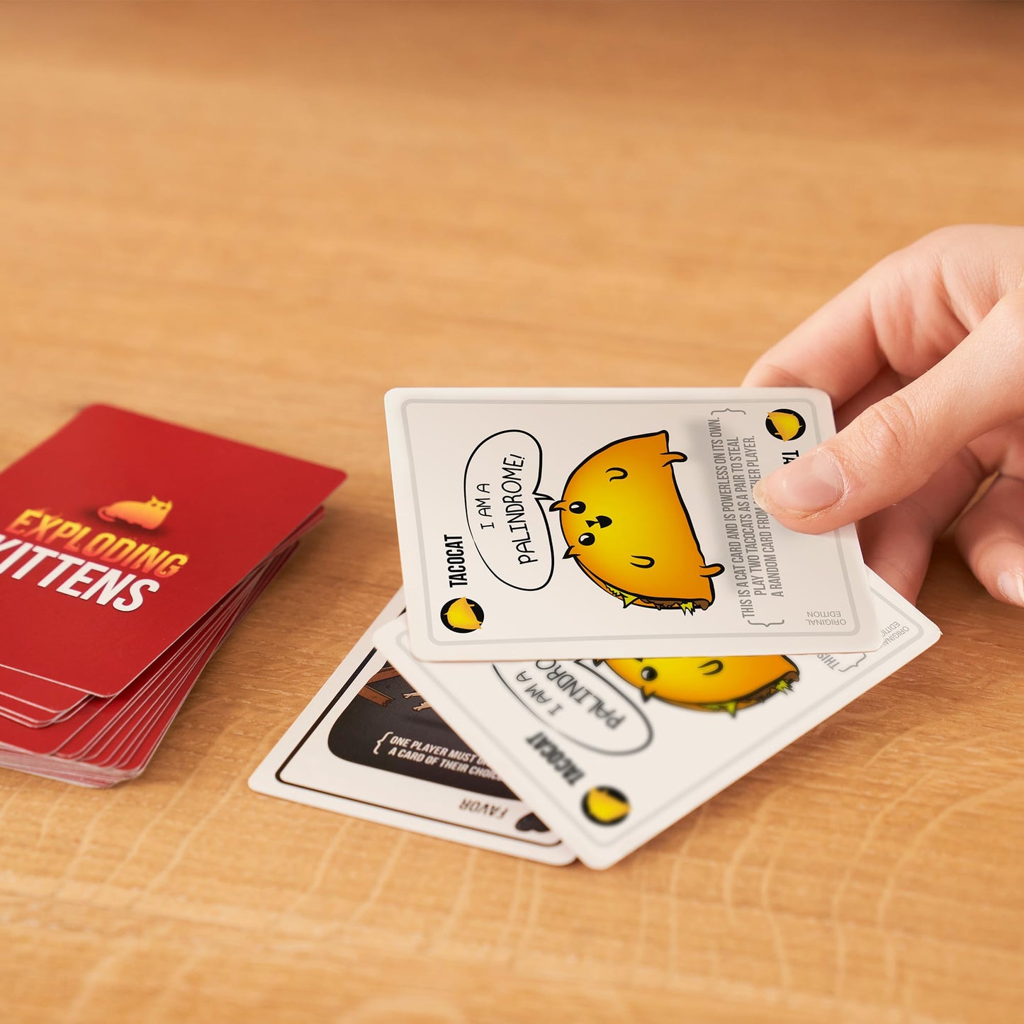 Exploding Kittens Card Game - Original Edition, Fun Family Games for Adults Teens & Kids - Fun Card Games - 15 Min, Ages 7+, 2-5 Players