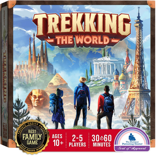 Underdog Games Trekking The World - The Award-Winning Board Game for Family Night | Explore The Wonders of The World | Perfect for Kids & Adults | Ages 10 and Up